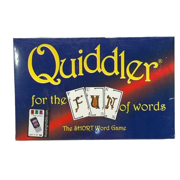 Quiddler Short Word Card Game For The Fun Of Words Vintage 1998 New - Picture 1 of 5